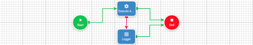 Execute action on record flow step image